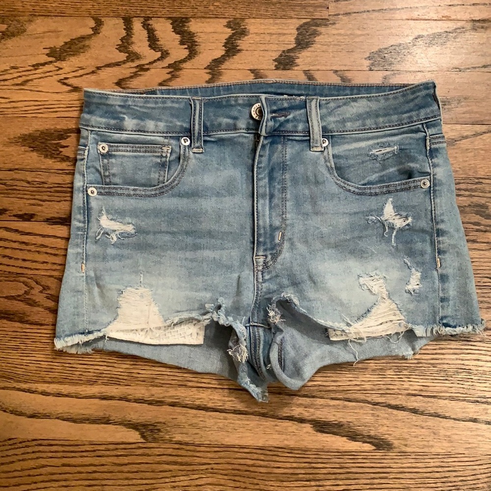 High-waisted Jean short